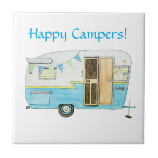 Carreau Tuile vintage de campeur