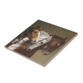 Carreau Tuile vintage de caractéristique d'art de quatre (Côté)