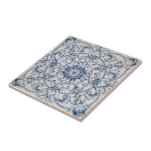 Carreau Tuile vintage Victorian Transware dans Delft Color (Côté)