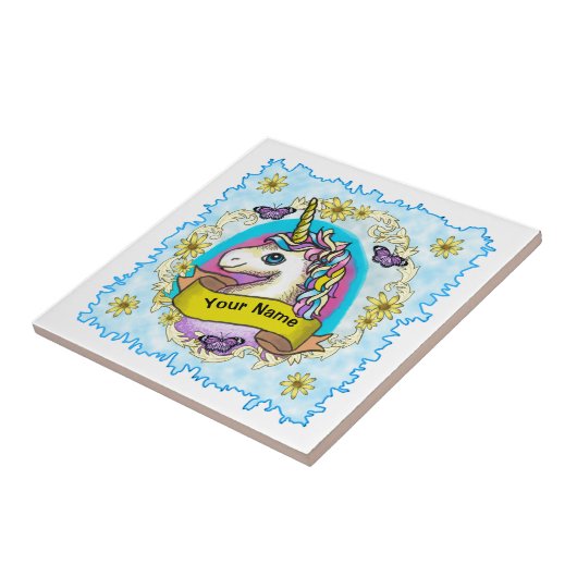 Carreau Tuile Whimsy Unicorn (Côté)