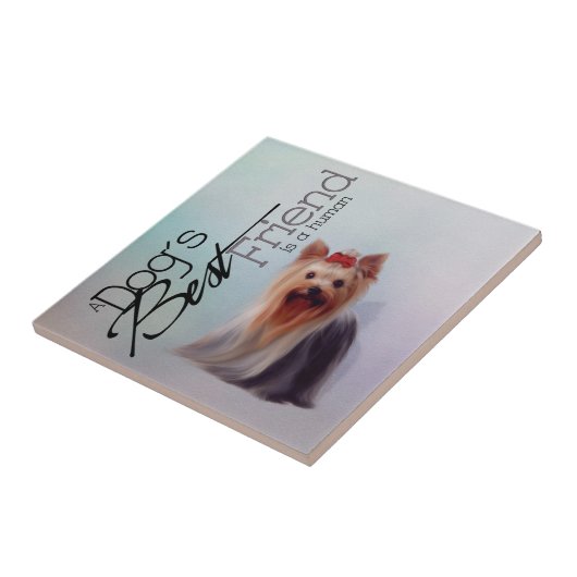 Carreau Tuile Yorkshire Terrier (Côté)