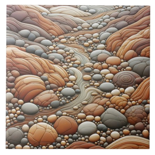 Carreau Tuiles de forme rocheuse Création d'une conception (Devant)