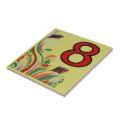 Carreau Tuiles de métro Floral 8 Huit (Côté)