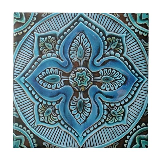 Carreau tuiles de motif à bulles de moutarde (Devant)