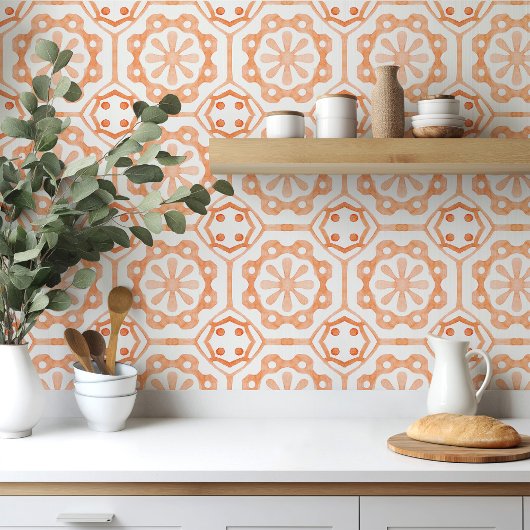 Carreau Tuiles de style marocain en orange