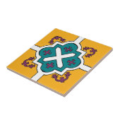 Carreau Tuiles décoratives de style espagnol jaune/violet/ (Côté)