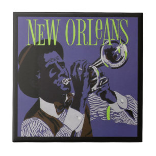 Carreau Tuiles en céramique de la Nouvelle-Orléans Musiq