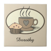 Carreau Tuiles faites sur commande de café et de petit (Devant)