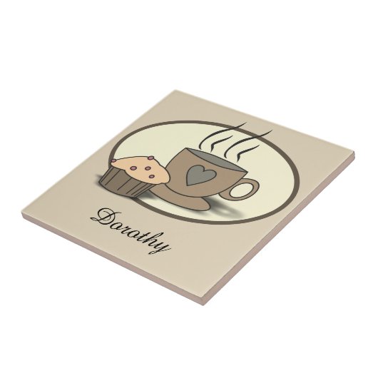 Carreau Tuiles faites sur commande de café et de petit (Côté)