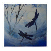 Carreau tuiles luxueuses de libellules (Devant)