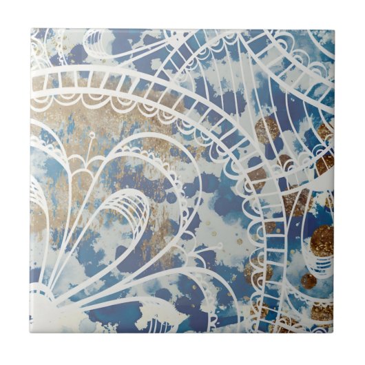 Carreau tuiles malachites minutement (Devant)