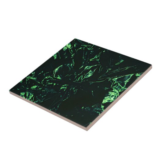 Carreau Tuiles malachites vintages (Côté)