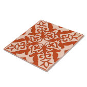 Carreau Tuiles marocaines - corail orange et pêche (Côté)
