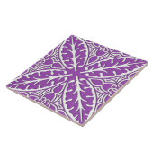 Carreau Tuiles marocaines - violette et blanc (Côté)