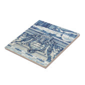 Carreau Tuiles murales portugaises bleues et blanches avec (Côté)