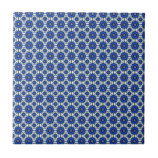 Carreau Tuiles orientales bleues de motif