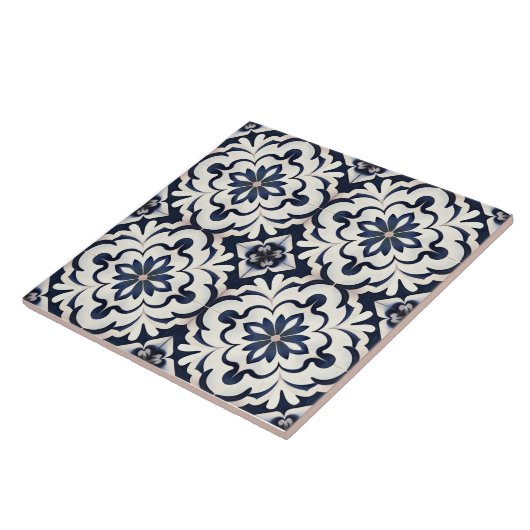 Carreau Tuiles portugais modernes tendance Azulejos bleu (Côté)