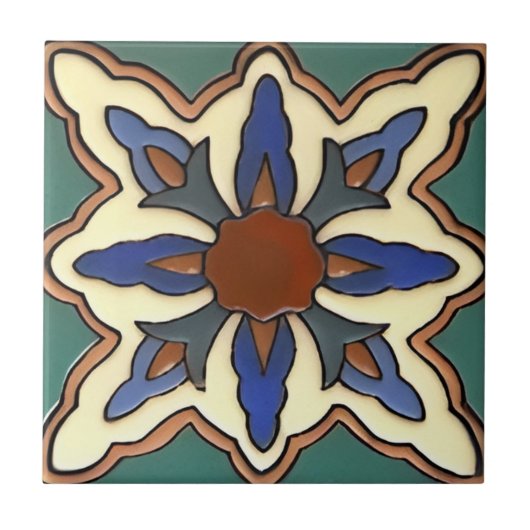 Carreau tuiles rétro toscanes (Devant)