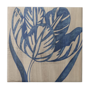 Carreau Tulipe d'indigo