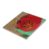 Carreau Tulipe jaune printemps et rouge (Côté)