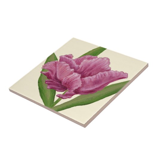 Carreau Tulipe rose (Côté)