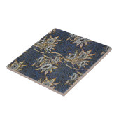 Carreau Tulipe Saules Motif Bleu Floral de William Morris (Côté)