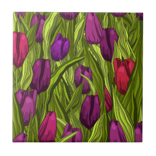 Carreau Tulipes
