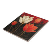 Carreau Tulipes Art Déco Gras (Côté)