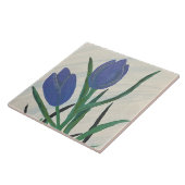Carreau Tulipes bleues (Côté)