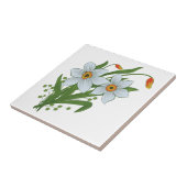 Carreau Tulipes et fleurs de jonquilles (Côté)