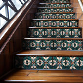 Carreau Tulipes sur Carrelage en céramique Art Nouveau Ble