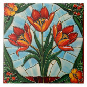 Carreau Tulipes tendance belle collection (Devant)