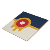 Carreau Tulsa Ville Drapeau (Côté)