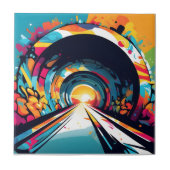 Carreau Tunnel Avec Graffiti Art (Devant)