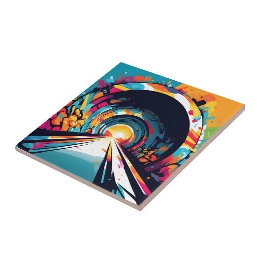 Carreau Tunnel Avec Graffiti Art (Côté)