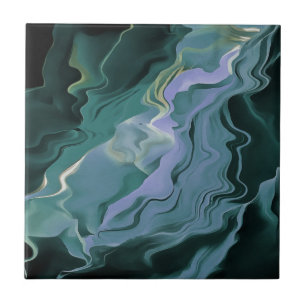 Carreau Turbulence bleue Acrylique pour l'art Abstrait