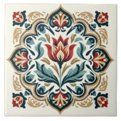 Carreau Turc tulipe d'inspiration ottomane (Devant)