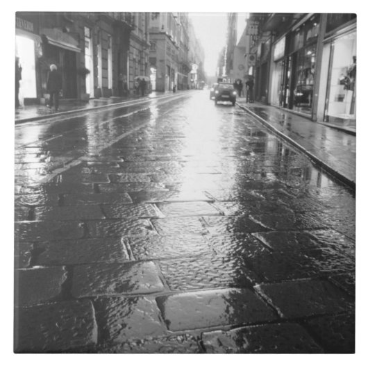 Carreau Turin Italie, Rue humide Soir (Devant)