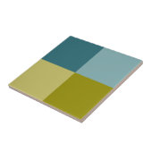 Carreau Turquoise bleu or jaune (Côté)