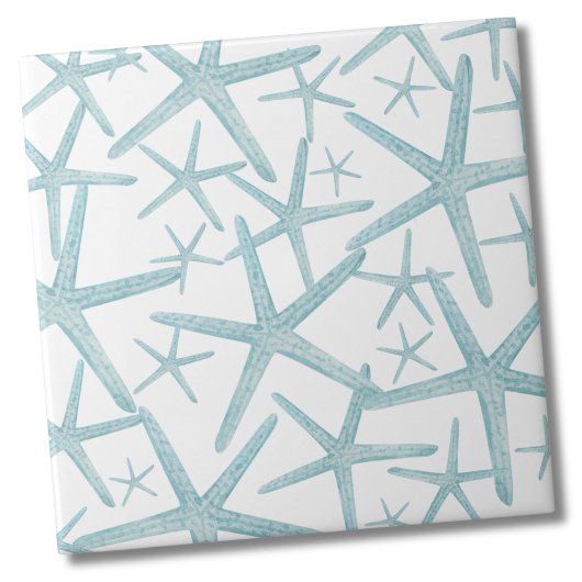 Carreau Turquoise Blue Nautical Beach Motif
