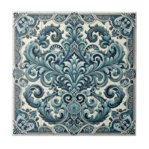 Carreau Turquoise Élégance - Design Inspiré du Portugal