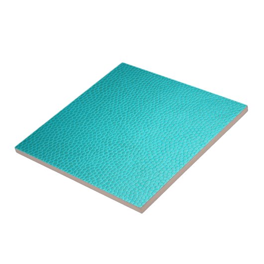 Carreau Turquoise Faux Leather (Côté)