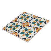 Carreau Turquoise, Rouille et Jaune (Côté)
