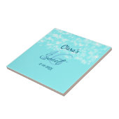 Carreau Turquoise sarcelle agate doux 16 anniversaire ajou (Côté)