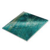 Carreau Turquoise texture vintage branchée et grunge (Côté)