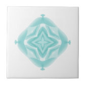 Carreau Turquoise vert bleu 4 points conception géométriqu (Devant)