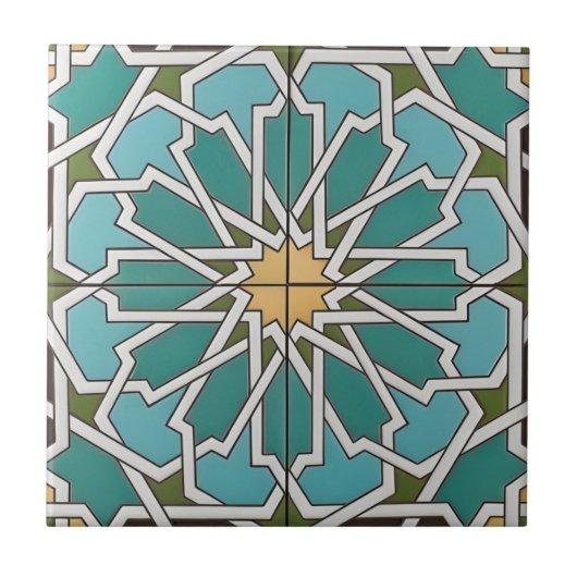 Carreau tuscan blue flowers tiles (Devant)