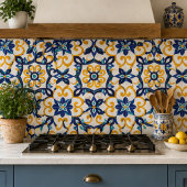 Carreau Tuscan Verve Vibrant Scrollwork  Mediterranean 