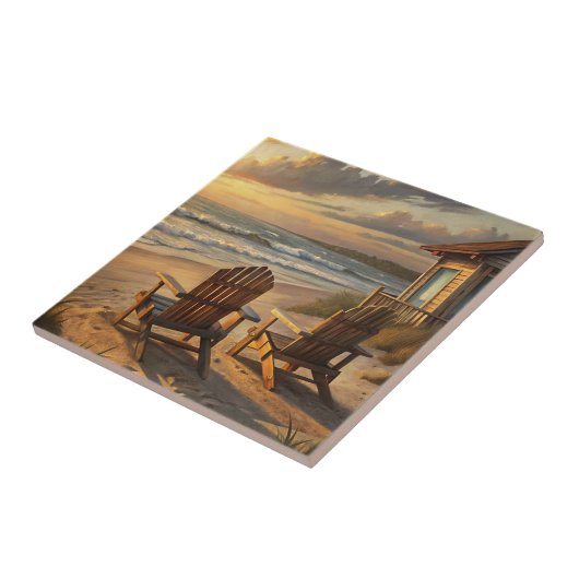 Carreau Two Chairs on a Beach (Côté)