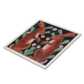 Carreau Two Hares by William Bell Scott (Côté)